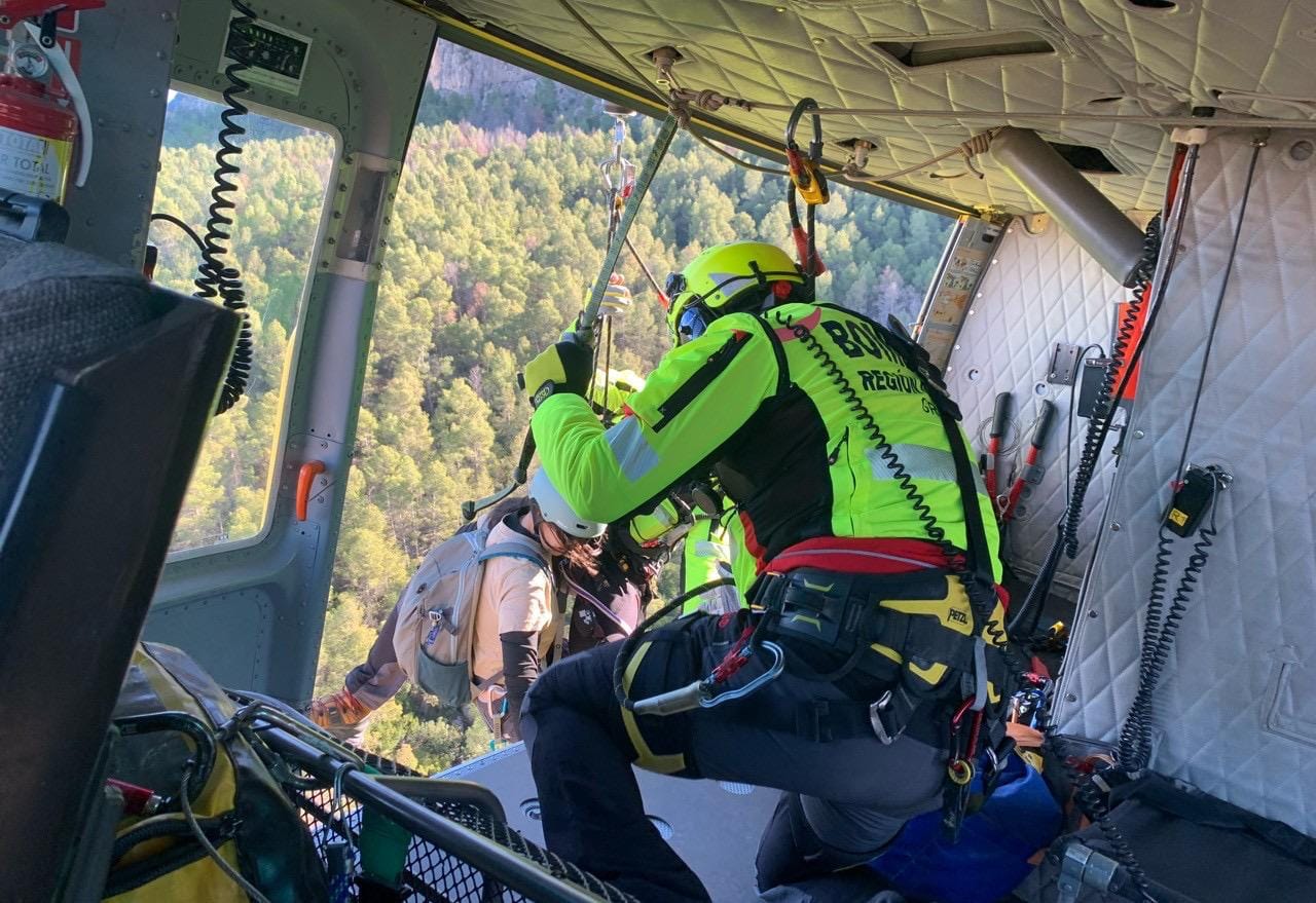 Rescate en helicóptero
