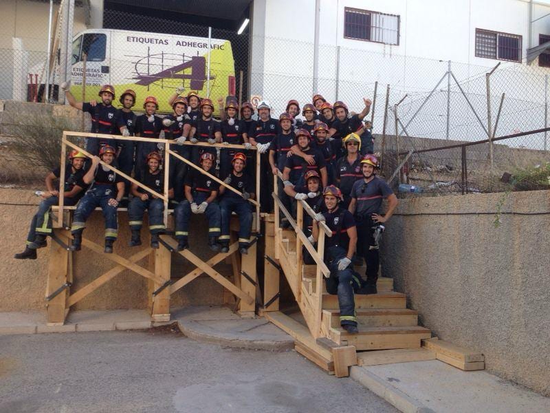 Alumnos en un módulo de formación práctica